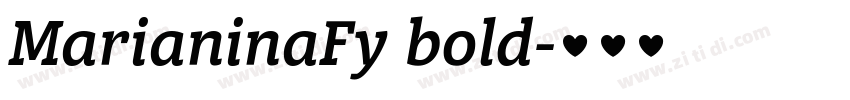 MarianinaFy bold字体转换 MarianinaFy bold字体转换